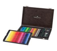 FABER-CASTELL - Set de crayons aquarellables Albrecht Dürer, 48 pièces | Crayons aquarellables haut de gamme avec des pigments mis en valeur par l'eau et des couleurs éclatantes, accessoires inclus