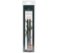 Faber-Castell b-9000 - 2h-2 - Blister avec 2 crayons graphite CASTELL 9000, graduation 2H