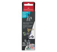 Faber-Castell 285598 Black Edition Shake & Paint Marqueur acrylique, Noir Minuit, Double pointe 3mm & 1mm, Imperméable, Marqueurs acryliques multi-surfaces pour adultes, Couleur vive et durable