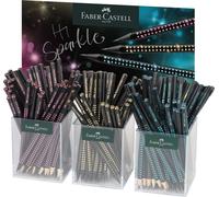 Faber-Castell Bleistift "Sparkle Midnight" 144er Display 3-fach sortiert 666378 4005401182559