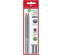 Faber-Castell Blister 2 Crayons Grip Hb + 2 Gommes Capuchon