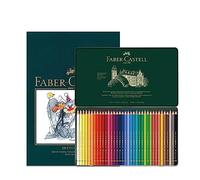Faber-Castell Bloc à croquis A4 et boîte de 36 crayons de couleur Polychromos pour artistes - Kit d'art pour livres de coloriage pour adultes, fournitures d'artisanat, dessin, croquis, crayons