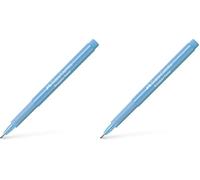 Faber-Castell Boadpen Stylo à pointe fine Bleu clair 0,8 mm (Lot de 2)