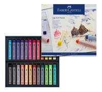FABER-CASTELL Boîte 24 Pastels Carrés Tendres
