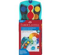 FABER-CASTELL - Boîte d'aquarelles Connector, 12 couleurs, turquoise