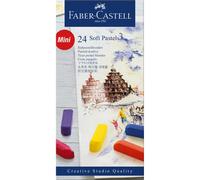 FABER-CASTELL Boîte de 24 demi pastels tendres