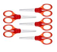 FABER-CASTELL - Ciseaux scolaires avec protège-lames, lot de 5 ciseaux