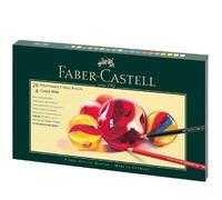 FABER-CASTELL Coffret cadeau Mixed Media 24 crayons de couleur Polychromos + 4 crayons graphite Castell 9000