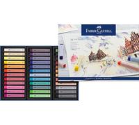 FABER-CASTELL - Coffret de 36 pastels tendres | Craies pastel tendres, faciles à estomper et à mélanger pour créer des dégradés de couleurs créatifs