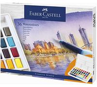 Faber-Castell – Peinture aquarelle en godets – Creative Studio 169736 – 36 couleurs
