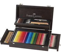 Faber-Castell Coffret Art & Graphic 110085 – 108 pièces en bois (crayons, stylos, craies)