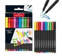 Faber-Castell – Coffret de stylos pinceaux Black Edition 116451 – 10 couleurs