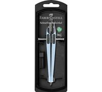 FABER-CASTELL - Compas à réglage rapide Grip bleu ciel