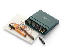FABER-CASTELL Crayon à encre de Chine PITT artist pen, boîte d'atelier de 12 pièces