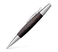 FABER-CASTELL - Crayon à mine rétractable e-motion Birnbaum noir, 1,4 mm | Crayon à mine raffiné en bois de poirier et chrome, pour l'écriture et le dessin