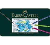 Faber-Castell Crayons aquarellables Albrecht Dürer 3,8 mm mine épaisse étui métallique 120 pièces