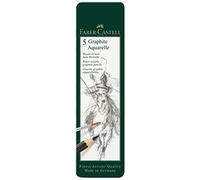 Faber-Castell crayon Graphite aquarelle en étain (lot de 5)