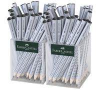 FABER-CASTELL Crayon Jumbo GRIP dans un pot, argent