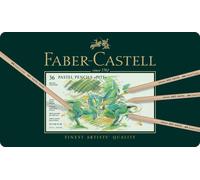 Faber-Castell – Crayons Pitt Pastel 36 crayons, teintes pastel estompables, étui métallique