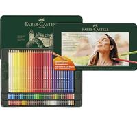 Faber-Castell Crayons de couleur Polychromos, coffret métallique de 102 crayons