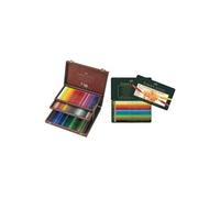 FABER-CASTELL - crayons de couleur POLYCHROMOS, coffre de 120 pour artistes, hexagonal, inéffaçable et resistan à l'eau mine en pastel à huile, mine très résistan G