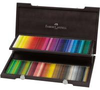 FABER-CASTELL Crayons de couleur POLYCHROMOS Coffret en bois de 120 pièces