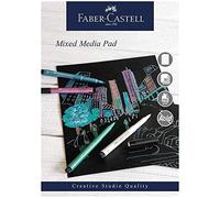 Faber-Castell Creative Studio Bloc de 30 feuilles de papier à spirales Noir Format A3 250 g/m² 30 feuilles Tous supports, acrylique, peinture aquarelle, crayons, pastel, fusain, graphite, art,