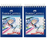 Faber-Castell Creative Studio Bloc support mixte, bloc A4 250 g/m² avec 30 feuilles (Lot de 2)