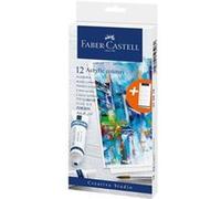 Faber-Castell – Peinture acrylique – Boîte de 12