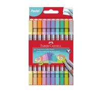 Faber-Castell Duo Lot de 10 feutres double pointe pastel