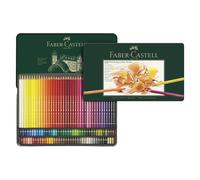 Faber-Castell Set de crayons de couleur Polychromos 110011 - 120 pièces - boîte métal