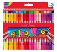 Faber Castell Ensemble De 40 Feutres à Double Pointe