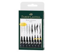Faber-Castell Stylo à encre de Chine PITT artist pen noir Étui de 8