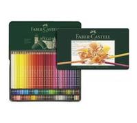 FABER-CASTELL Crayons de couleur POLYCHROMOS, étui métallique de 60 pièces