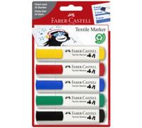 Faber-Castell Faber-Castell Marqueur Pour Tissu, Blister De 5
