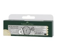 FABER-CASTELL Feutre PITT artist pen, étui de 4