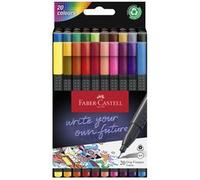 FABER-CASTELL Feutre pointe fine GRIP FINEPEN, étui de 20
