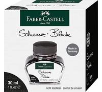 Faber-Castell Flacon d'encre Verre à encre 30 ml Noir