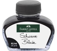 FABER-CASTELL - Flacon d'encre 62,5 ml, noir brillant | Encre de haute qualité pour stylos à plume équipés d’un convertisseur
