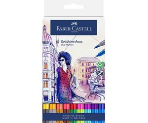 FABER-CASTELL Gofa Aqua Dual Marker 18er Etui
