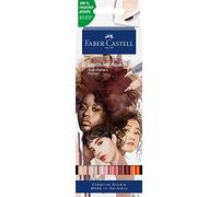 Faber-Castell Marqueur aquarelle Goldfaber Aqua Portrait – double pointe pinceau+fineliner – étui 6