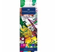 Faber-Castell Goldfaber Aqua Dual Stylo Fin Noir, Bleu, Vert, Rose Cl