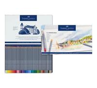Faber-Castell Goldfaber Aqua Lot de 36 crayons aquarellables, coffret métal
