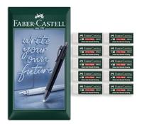 Faber-Castell Gomme blanche 7081N sans PVC | Gomme douce, propre, sans traces, non toxique pour l'école, le bureau et l'art - dans un emballage enveloppe (10)