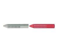 Faber-Castell - Gomme en plastique "GRIP 2001" , gris (L)95 x (P)85 x (H)105 mm, triangulaire, sans PVC -187100 G