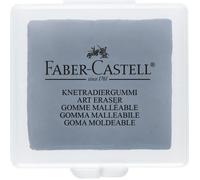 Faber-Castell Gomme mie de pain – Corrige dessins au pastel, crayon et fusain – Gris étui plastique