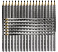 Faber-Castell GRIP 2001 Lot de 24 crayons à papier Argenté 2B
