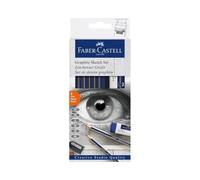 Faber-Castell - Kit de croquis au graphite, 8 pièces, pour débutants | Kit de dessin comprenant 6 crayons Goldfaber, un taille-crayon et une gomme pour les croquis et le dessin