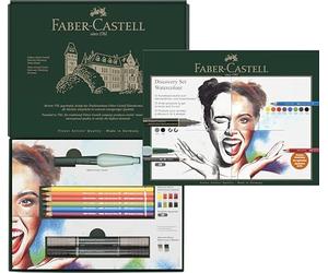 FABER-CASTELL - Kit de dessin Discovery Albrecht Dürer, 12 pièces | Avec des crayons aquarellables, des marqueurs aquarellables, des aquarelles au graphite et des pinceaux à réservoir d'eau