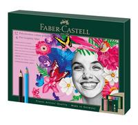 FABER-CASTELL 210053 FABER-CASTELL Polychromos & Pitt Graphite Matt Malset farbsortiert, 40 St.